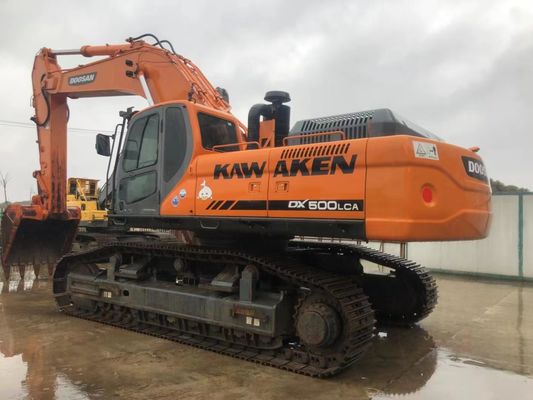 حفار Doosan DX500LC مستعمل، حفار مجنزرة كبير 50 ​​طن
