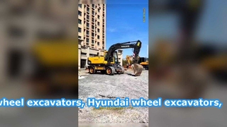 حفارات ذات عجلات فولفو، حفارات ذات عجلات هيونداي، حفارات ذات عجلات دوسان، للبيع بسعر منخفض
